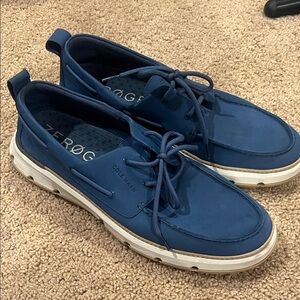 Cole Haan Men's Navy Boat Shoes